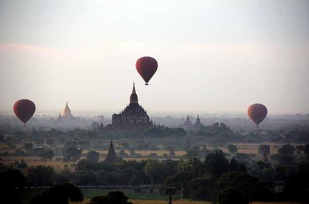 bagan, balloon flights