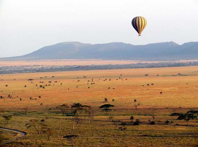 serengeti, air balloon rides